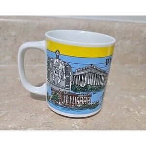 Vintage Silberne WASHINGTON D.C. Coffee Cup  Souvenir Mug